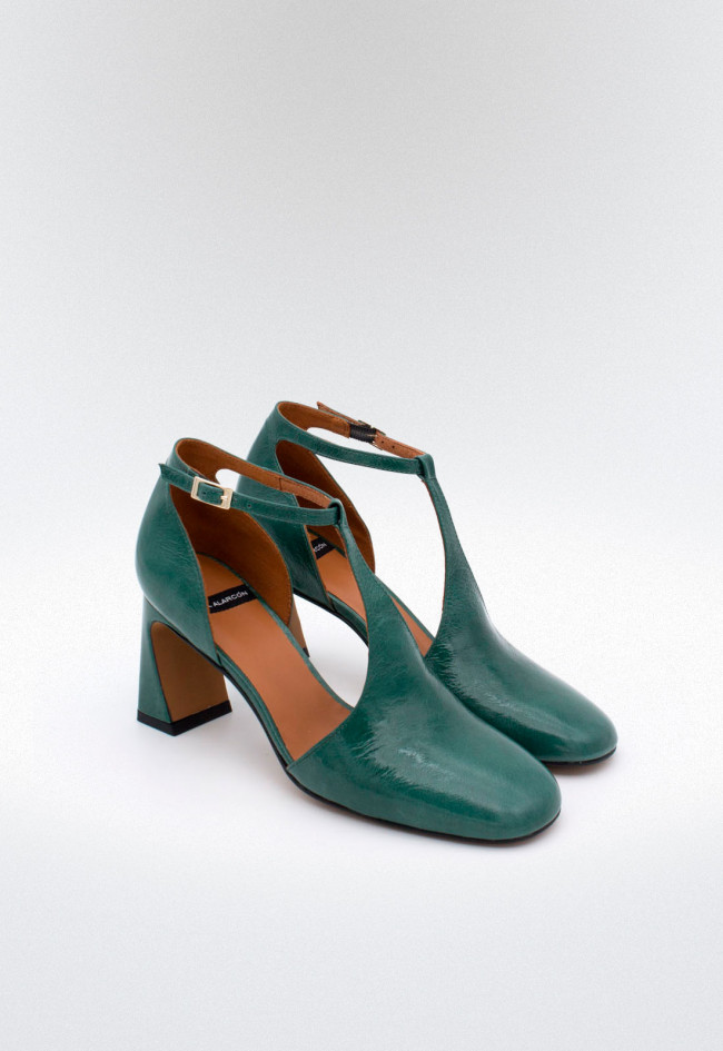 Zapato de mujer verde Alarcón 23594-303a
