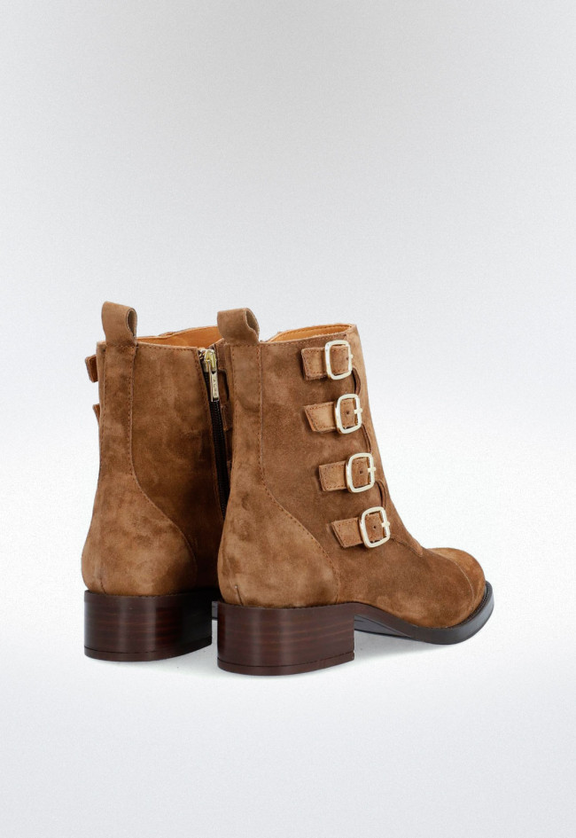 Botín con hebillas de mujer cuero Alpe 20031101