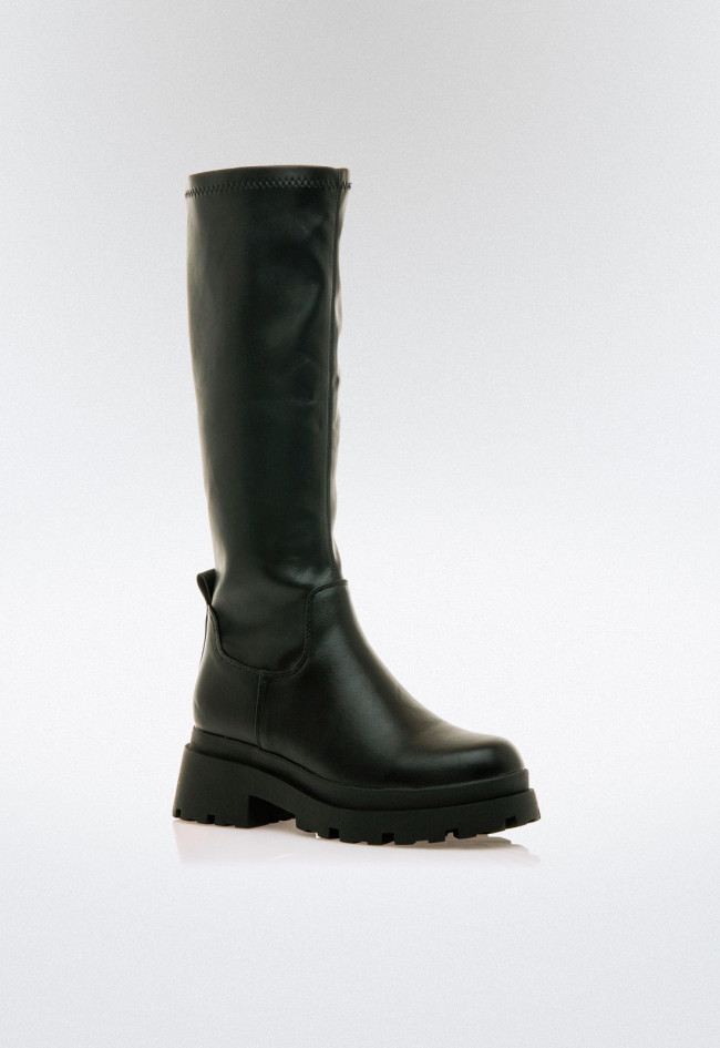 Bota suela gruesa de mujer negro Mustang 59652
