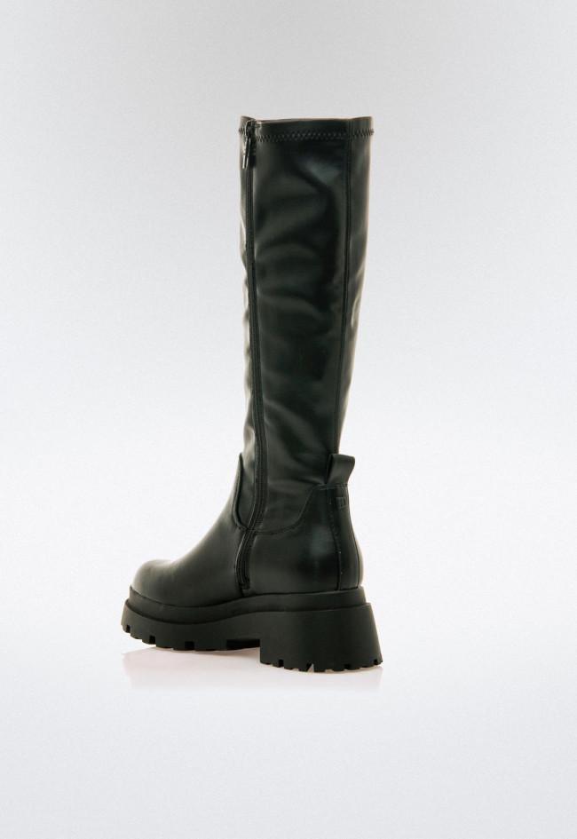 Bota suela gruesa de mujer negro Mustang 59652