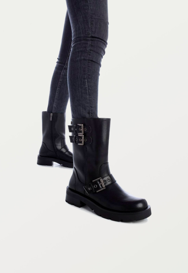 Bota biker de mujer negro Xti 14344101
