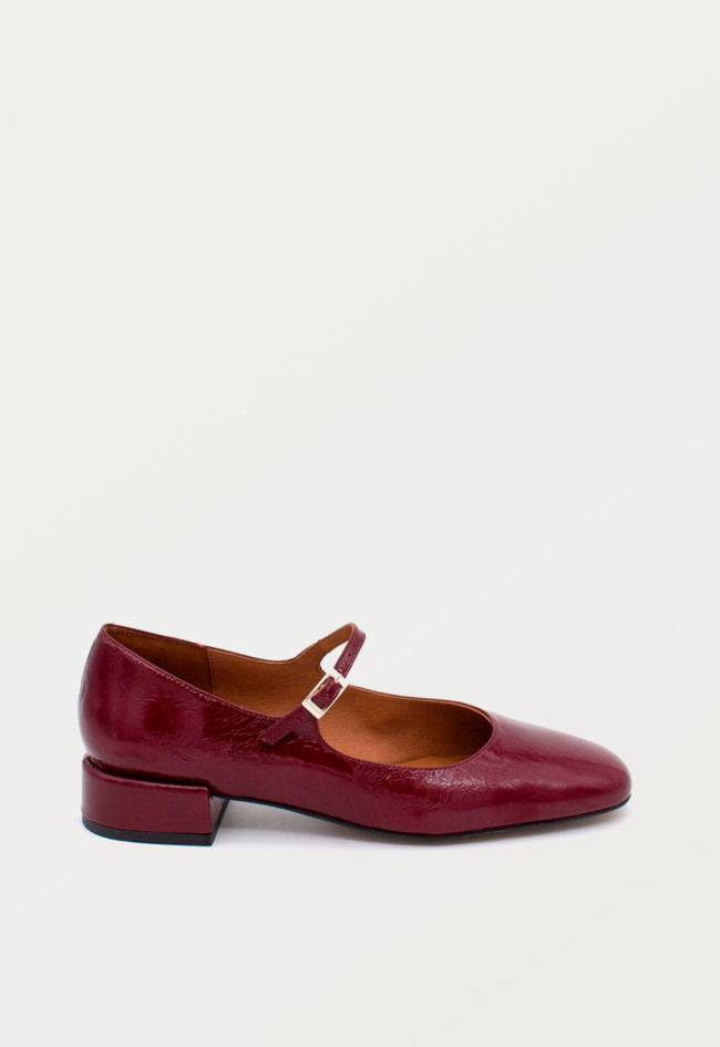 Zapato bailarina de mujer rojo Alarcón 24515-610a