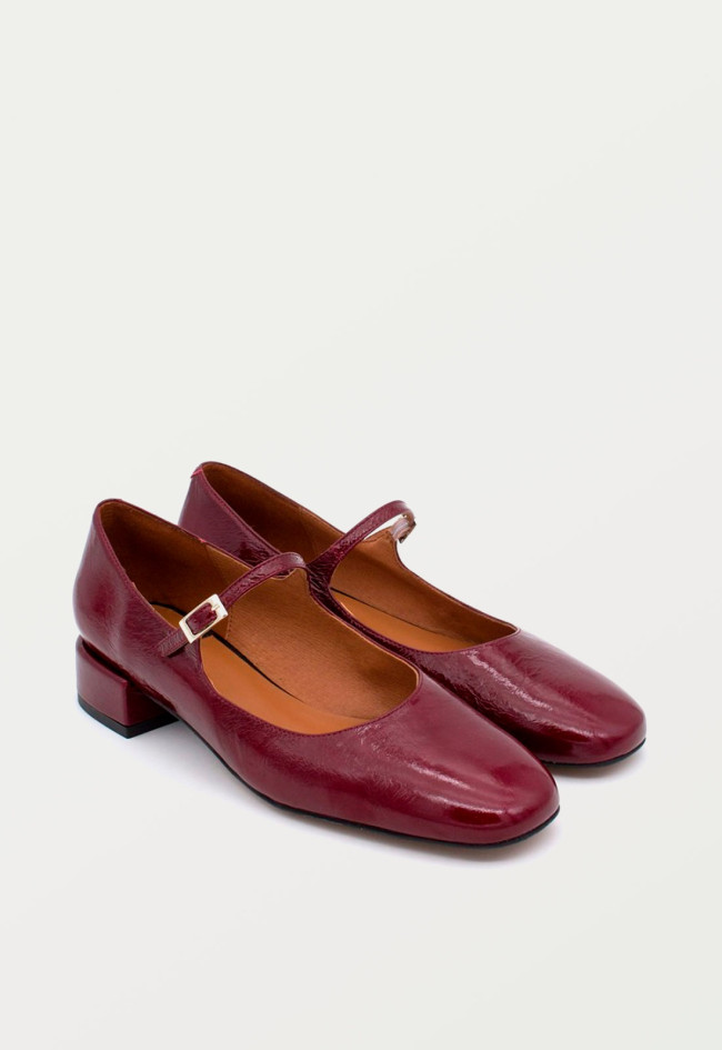 Zapato bailarina de mujer rojo Alarcón 24515-610a