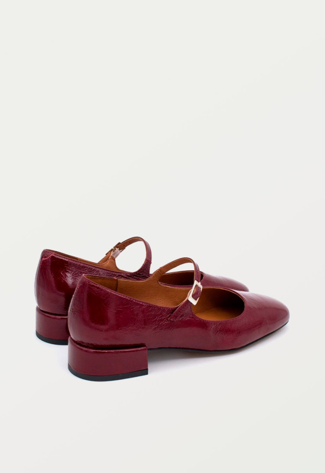 Zapato bailarina de mujer rojo Alarcón 24515-610a