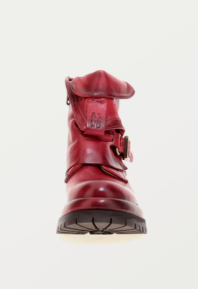 Botín biker de mujer rojo A.S. 98 b51210