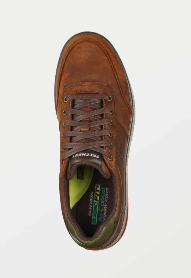 Zapato de hombre cuero Skechers 210142