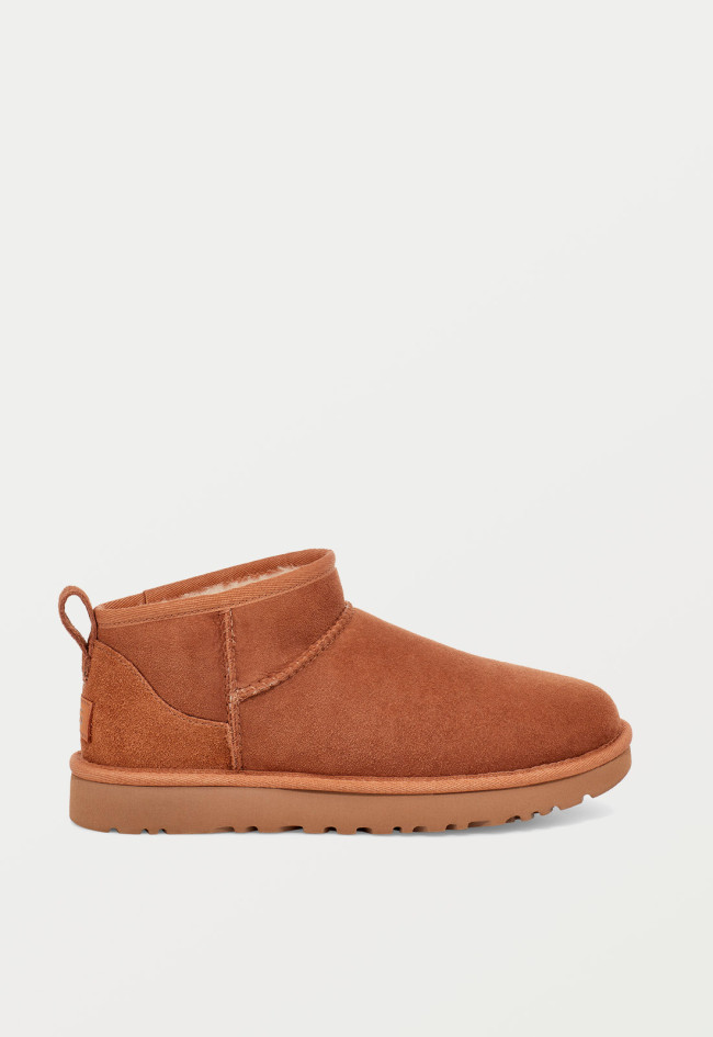 Botín australiano de mujer CHESTNUT UGG classic ultra mini