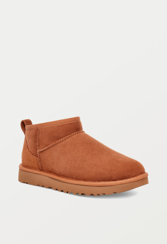 Botín australiano de mujer CHESTNUT UGG classic ultra mini