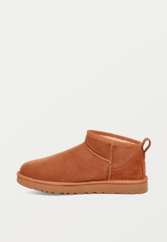 Botín australiano de mujer CHESTNUT UGG classic ultra mini