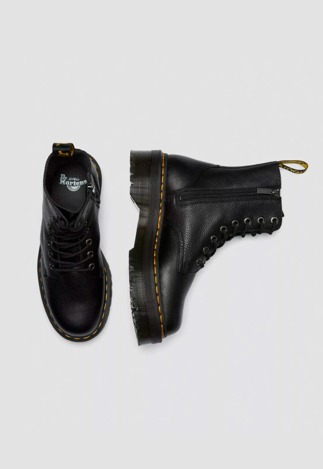 Botín militar de mujer negro Dr Martens jadon iii