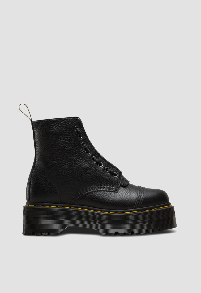 Botín militar de mujer negro Dr Martens sinclair
