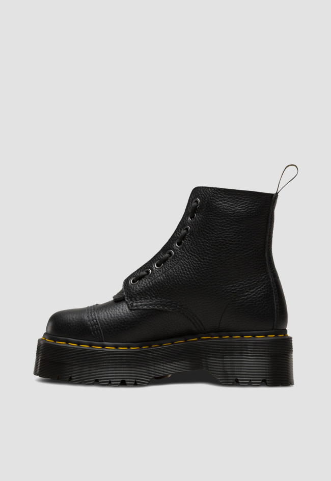 Botín militar de mujer negro Dr Martens sinclair