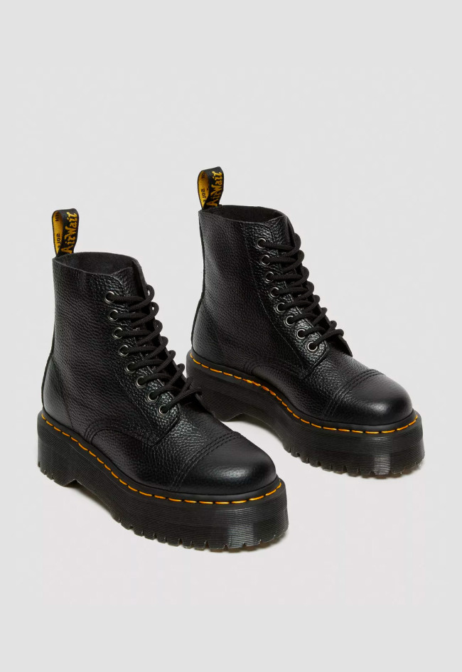 Botín militar de mujer negro Dr Martens sinclair