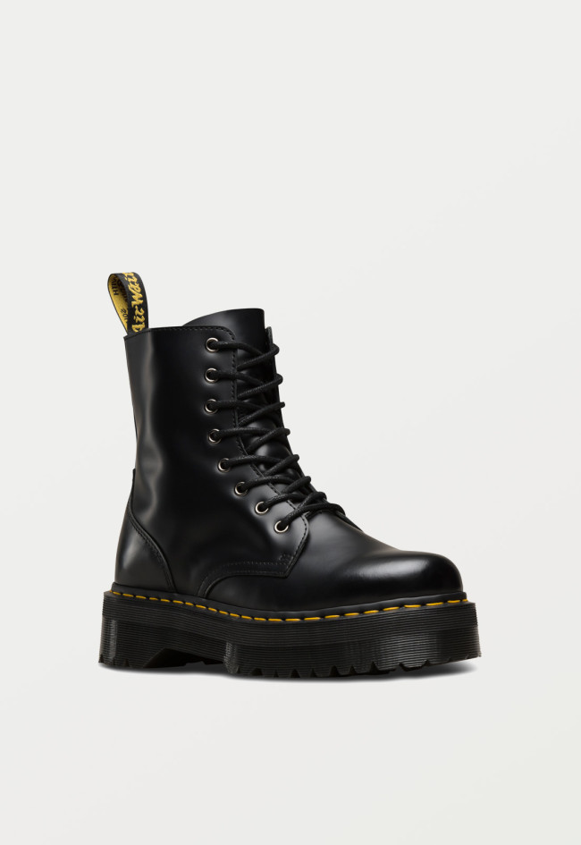 Botín militar de mujer negro Dr Martens jadon