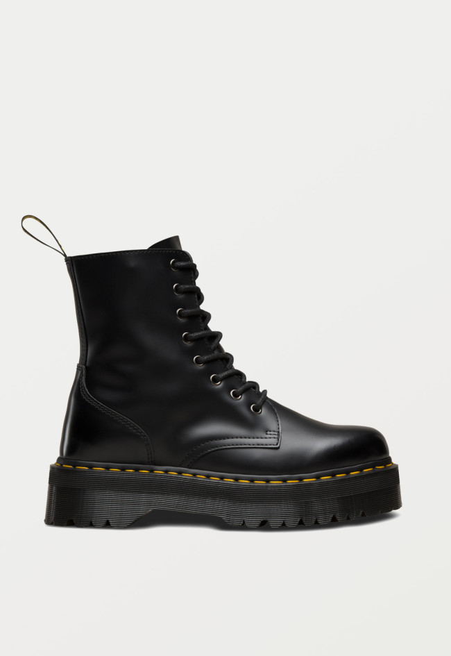 Botín militar de mujer negro Dr Martens jadon