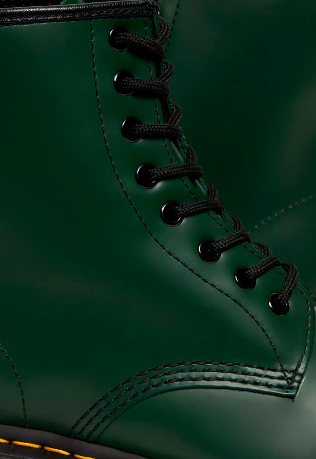 Botín militar de mujer verde Dr Martens 1460 smooth