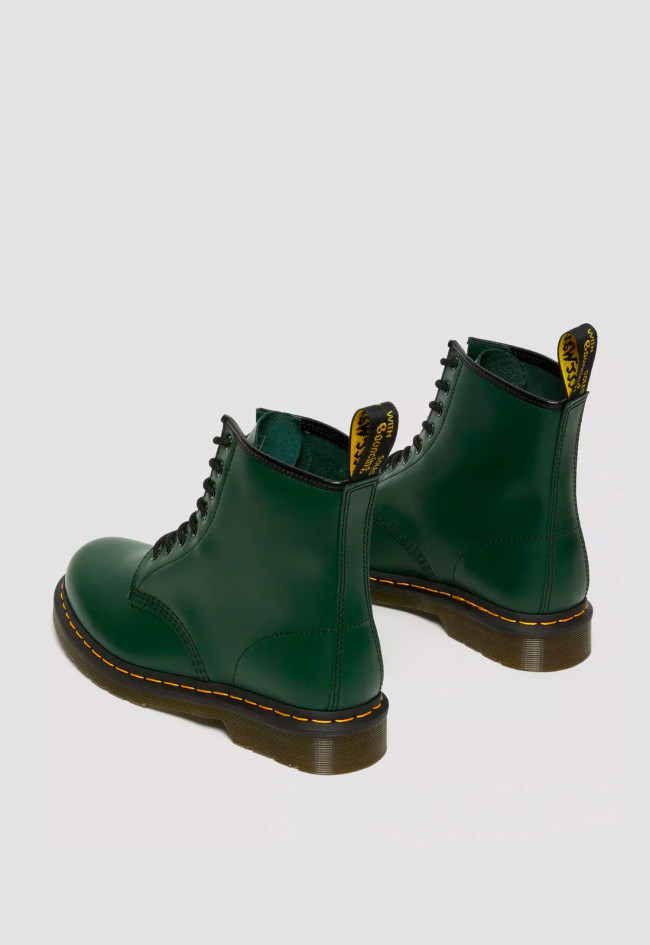 Botín militar de mujer verde Dr Martens 1460 smooth