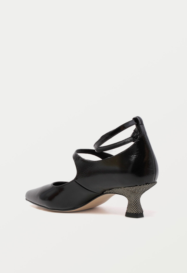 Zapato trendy de mujer negro Glo mece t4