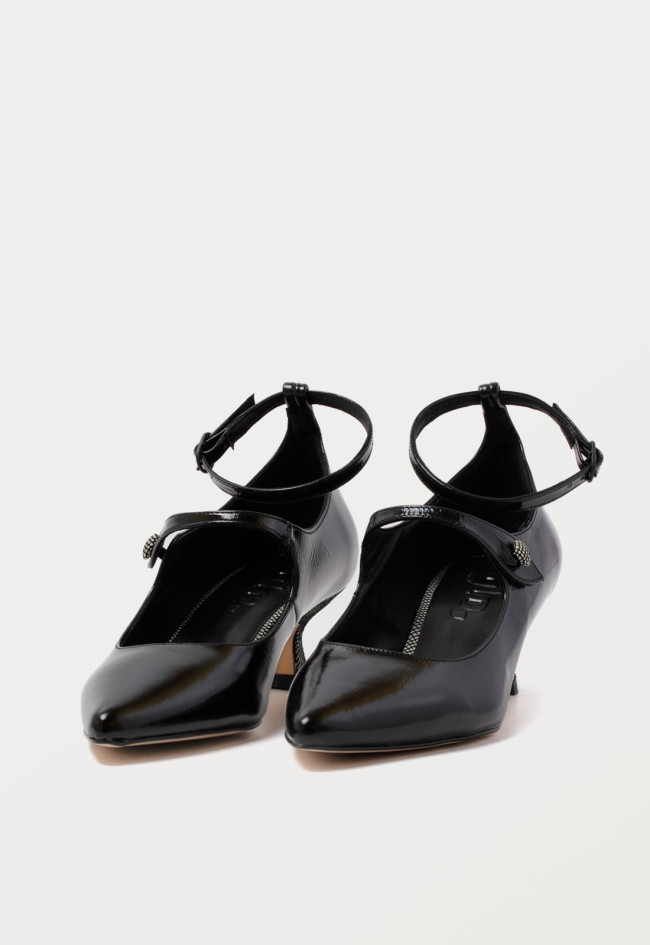 Zapato trendy de mujer negro Glo mece t4