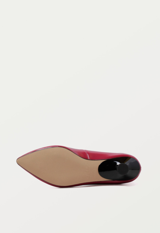 Zapato bailarina de mujer burdeos Glo salon t2