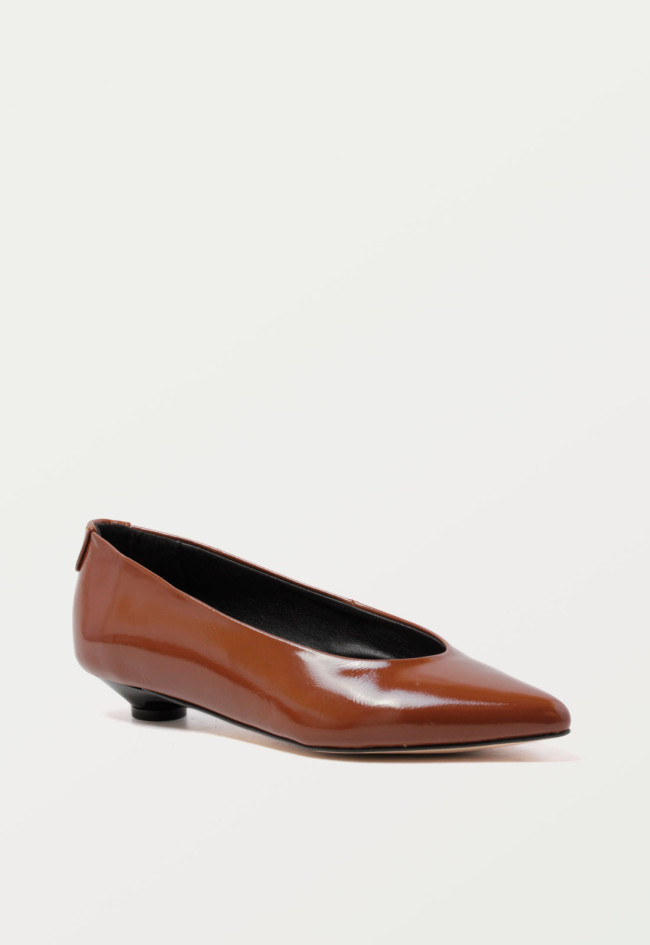 Zapato bailarina de mujer cuero Glo salon t2