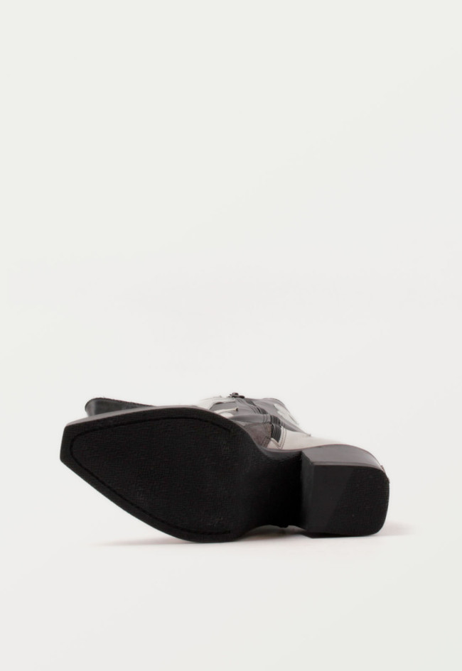 Bota cowboy de mujer plomo Nemonic 2354
