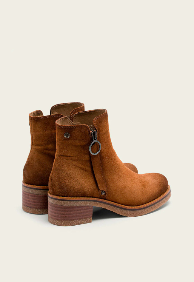 Botín piel campero de mujer cuero Porronet 4635