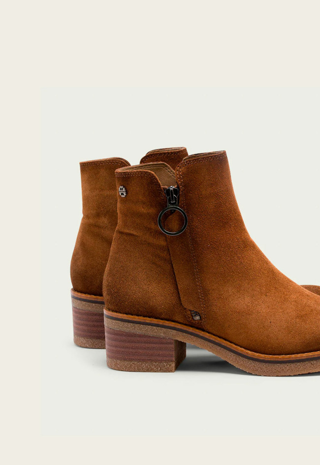 Botín piel campero de mujer cuero Porronet 4635