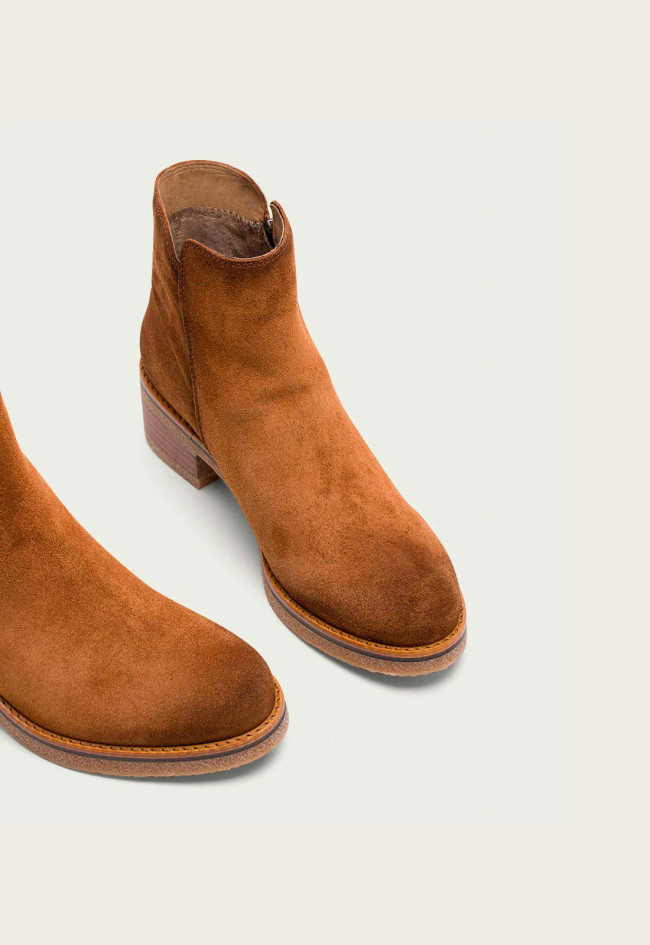 Botín piel campero de mujer cuero Porronet 4635