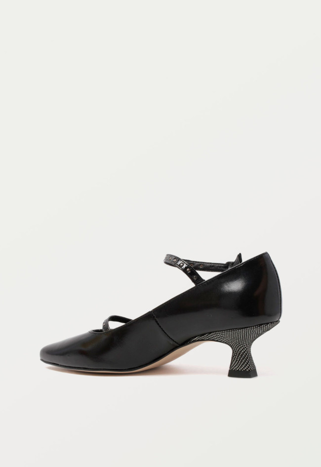 Zapato tacón de mujer negro Glo tont t4