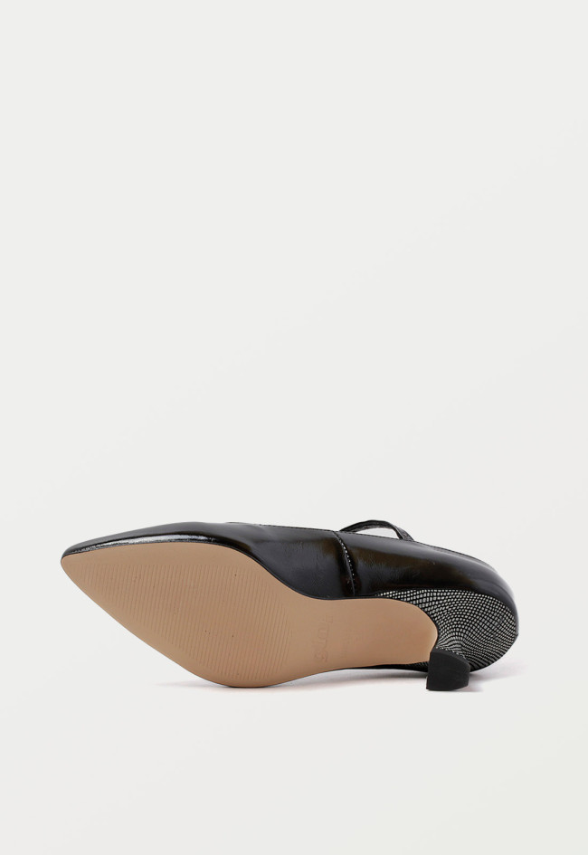 Zapato tacón de mujer negro Glo tont t4