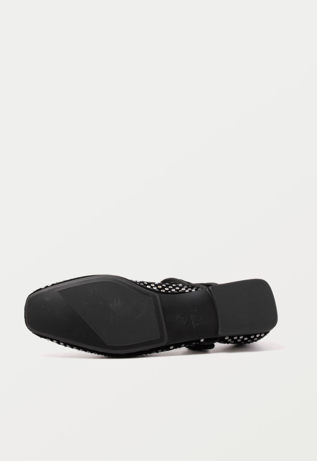 Zapato bailarina tachas de mujer negro Top 3 24881