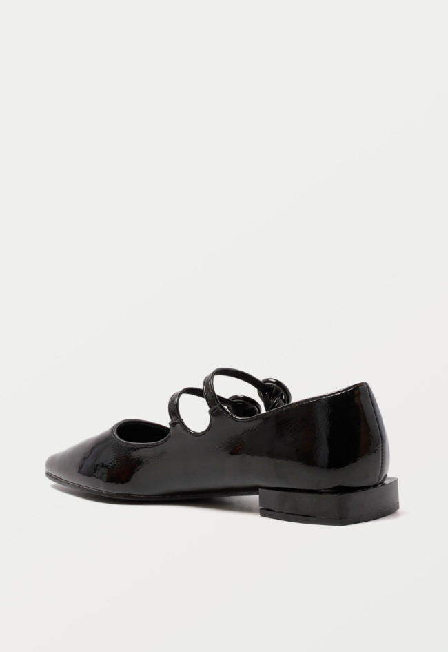 Bailarina de mujer negro Top 3 24687