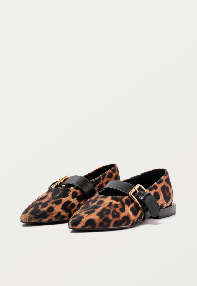 Zapato bailarina estampado animal de mujer leopardo Top 3 24887