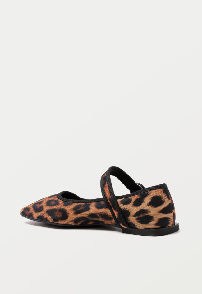 Bailarina estampada de mujer leopardo Top 3 24886