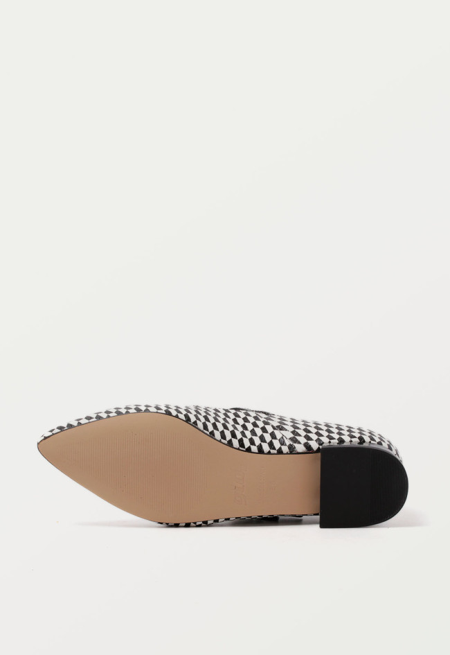 Zapato bailarina de mujer negro Glo 23-341