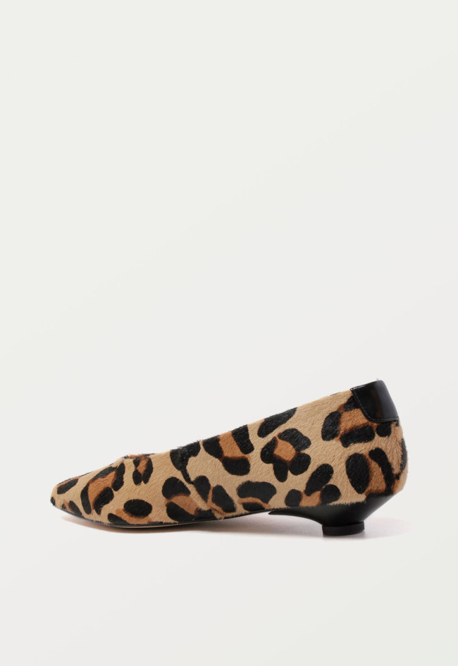 Zapato bailarina estampado animal de mujer leopardo Glo salon t2