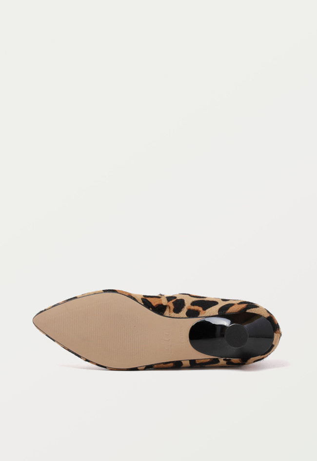 Zapato bailarina estampado animal de mujer leopardo Glo salon t2