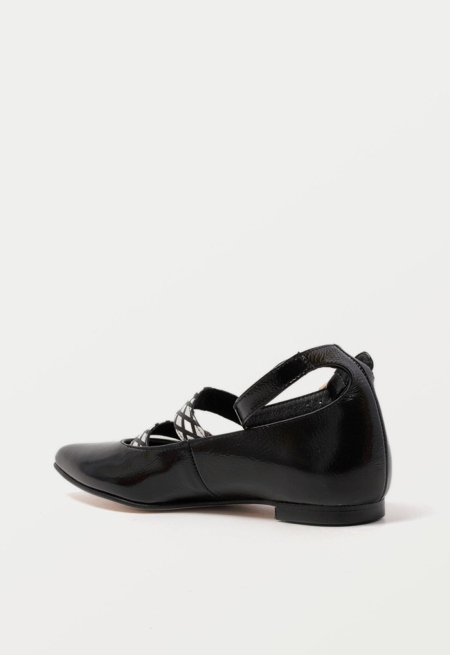 Zapato merceditas de mujer negro Glo lauri