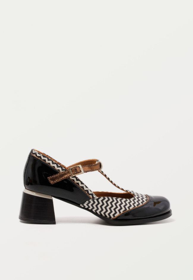 Zapato mary jane de mujer negro Nemonic 2053