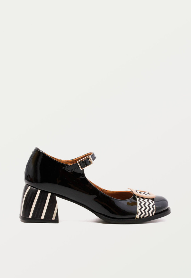 Zapato mary jane de mujer negro Nemonic 2332