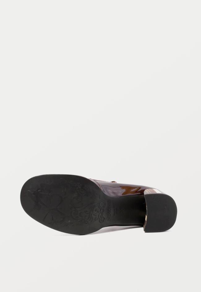 Zapato mary jane de mujer burdeos Nemonic 2332