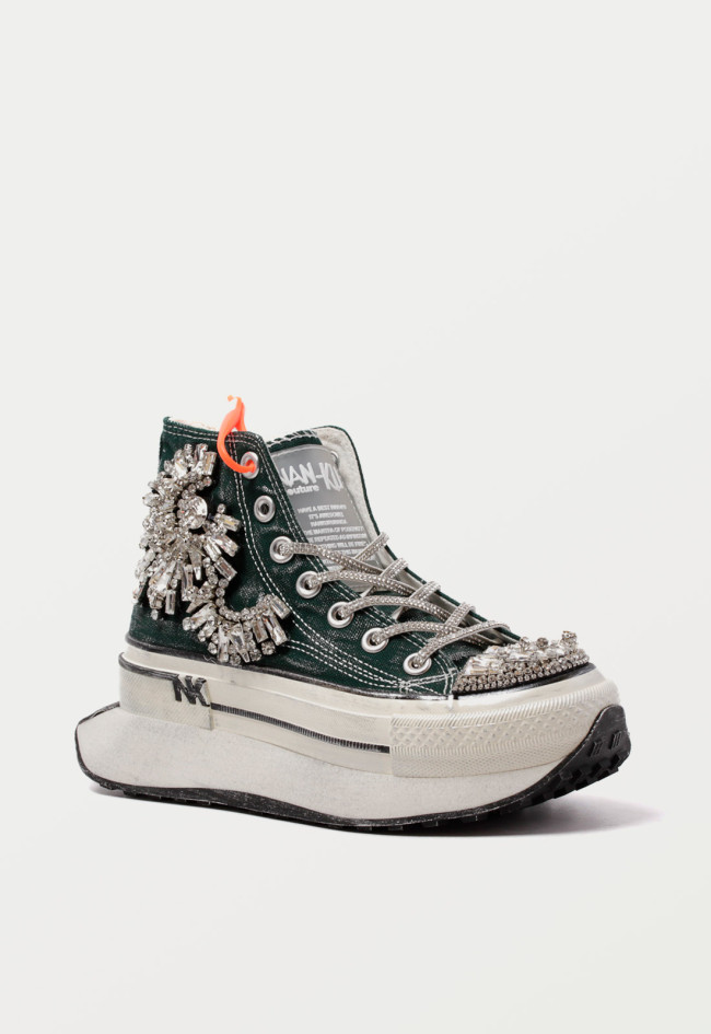 Deportivo plataforma de mujer verde Movies dfc-03a4