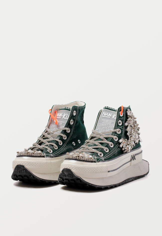 Deportivo plataforma de mujer verde Movies dfc-03a4