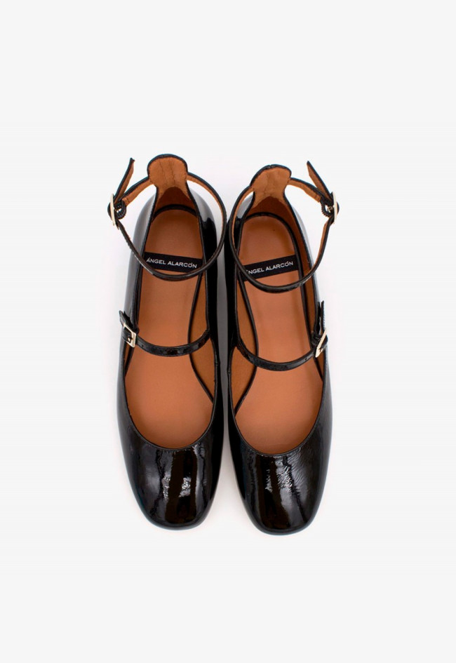 Zapato merceditas de mujer negro Alarcón 24516-610a