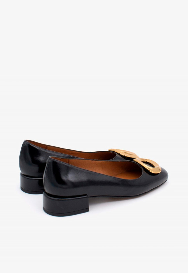 Zapato bailarina de mujer negro Ángel Alarcón 24514-610a