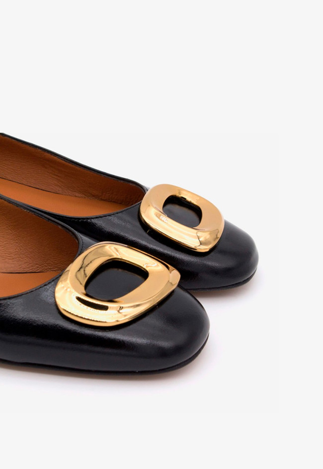 Zapato bailarina de mujer negro Ángel Alarcón 24514-610a