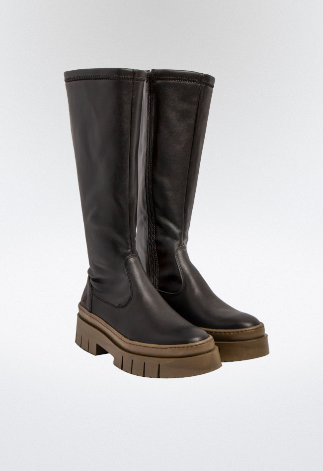 Bota plataforma de mujer negro Art 1956 stretch nappa - Zapatos VAS