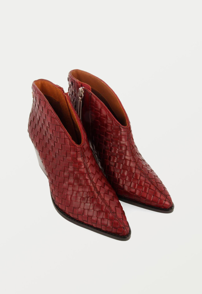 Botín cowboy de mujer burdeos Gioseppo tamesi