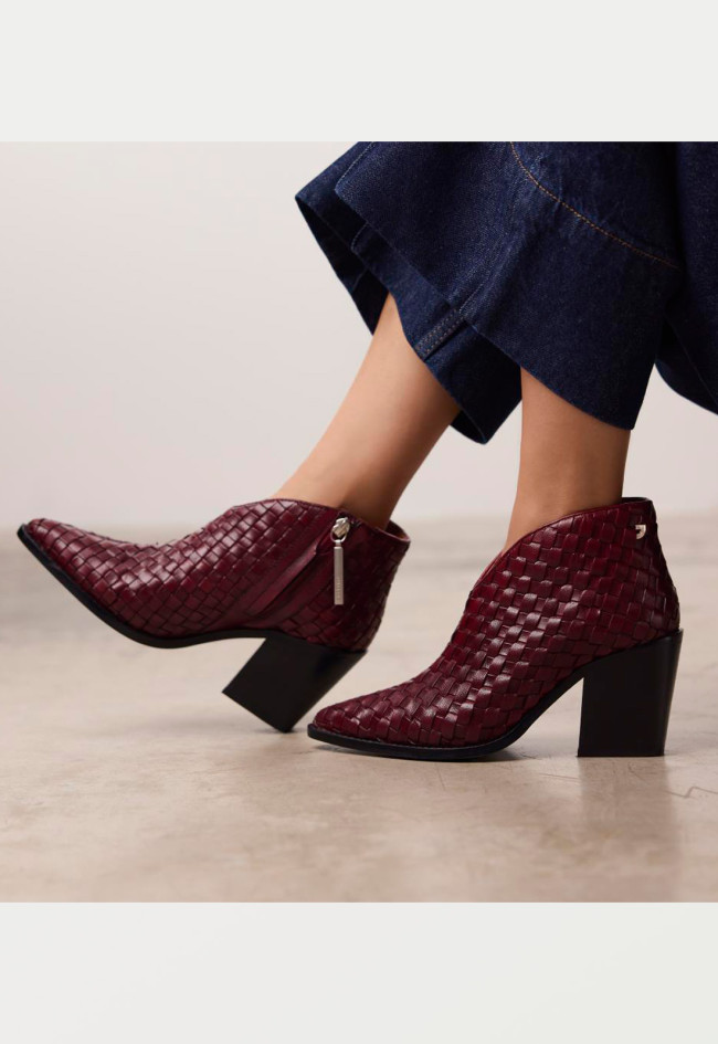 Botín cowboy de mujer burdeos Gioseppo tamesi